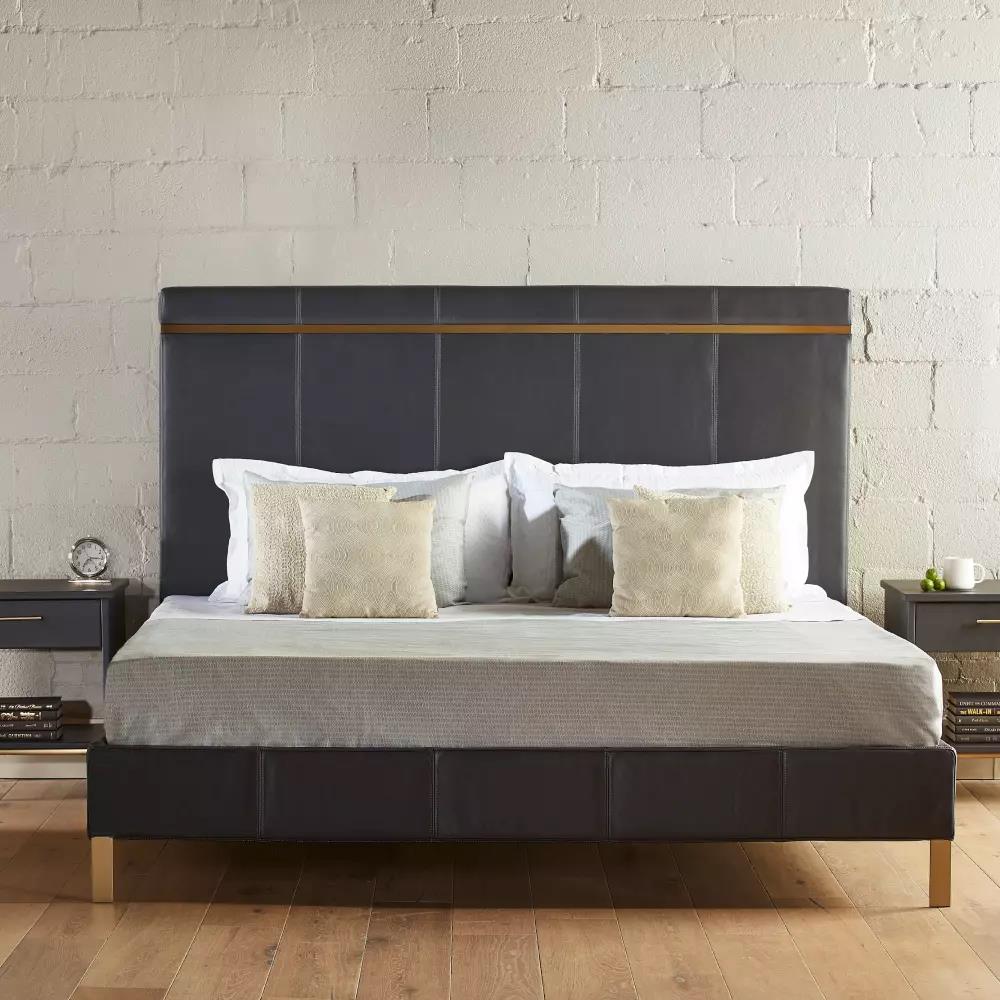 Munro Queen Leather Bed