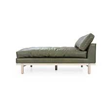 Leather Chaise